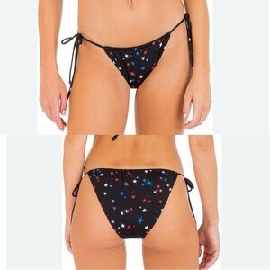 * NWT Hurley standard slider tie side cheeky bottom stars print Small